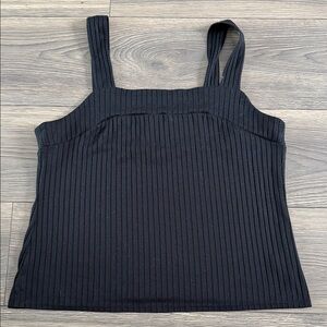 Apt. 9 Classic Black Ribbed Tank Top